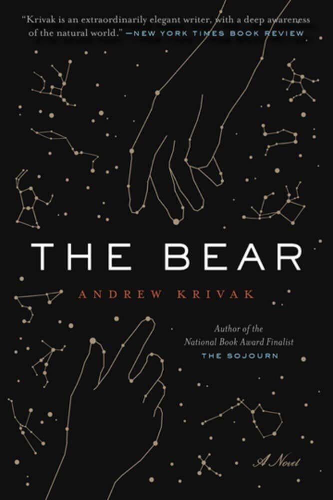 This is a cover of The Bear by Andrew Krivak. Example of what eco-fiction is.