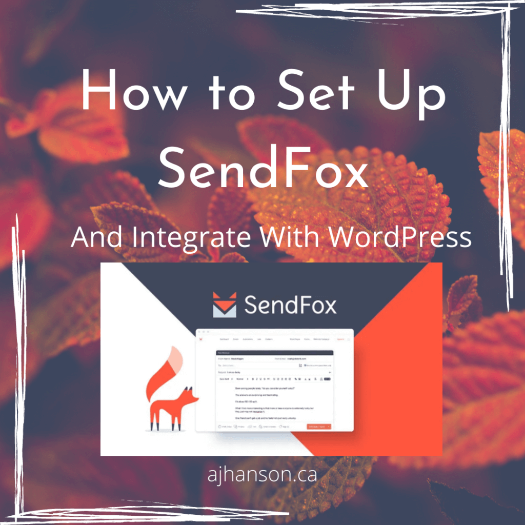 How To Set Up SendFox and Integrate With WordPress